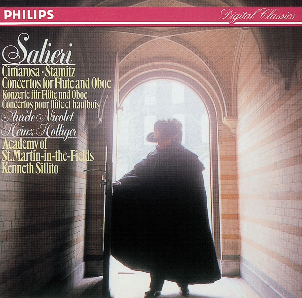Salieri, Stamitz & Cimarosa: Concertos for Flute & Oboe by Aurèle Nicolet, Heinz Holliger, Academy of St Martin in the Fields & Kenneth Sillito album cover