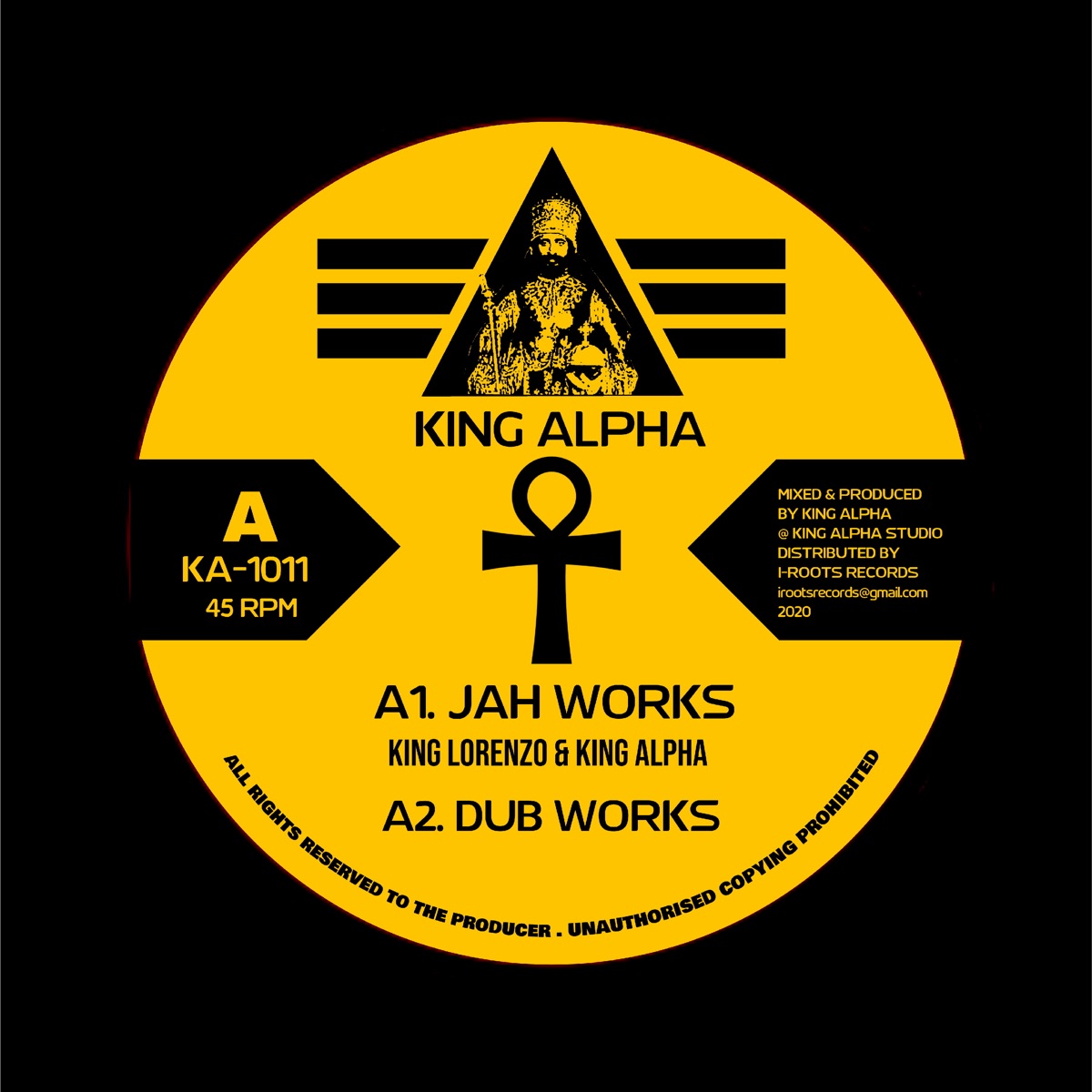 Jah Works & Amlak Dub Side B - Single by King Lorenzo & King Alph album cover