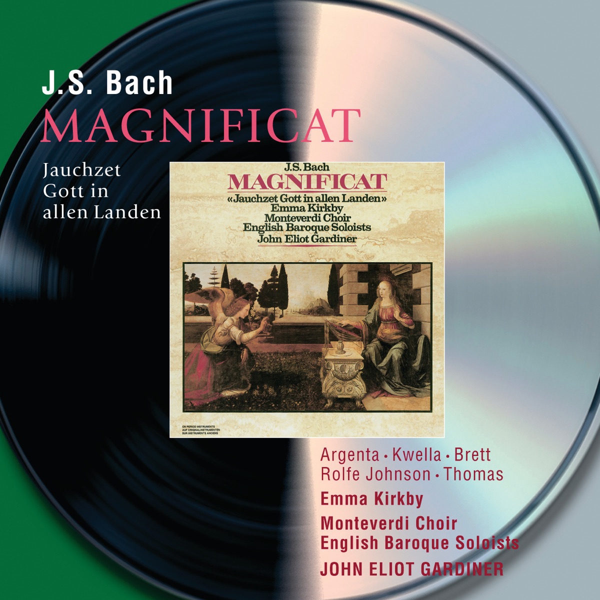 Bach: Magnificat by Dame Emma Kirkby, English Baroque Soloists, John Eliot Gardiner & Monteverdi Choir album cover