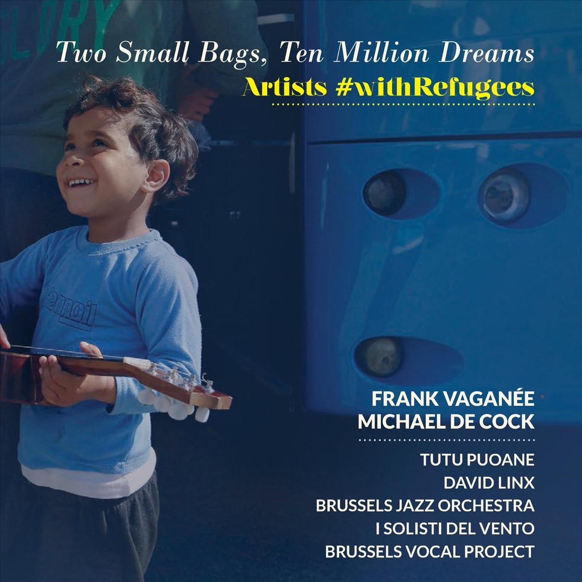 Two Small Bags, Ten Million Dreams by Brussels Jazz Orchestra, Tutu Puoane, David Linx, Brussels Vocal Project & I Solisti del Vento album cover