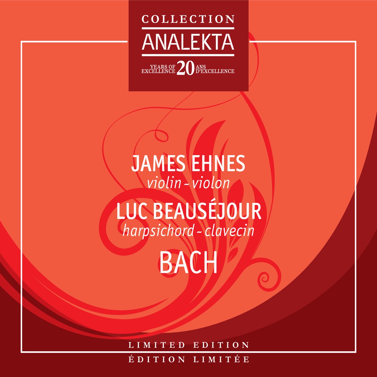 Bach by James Ehnes, Luc Beausejour & Benoît Loiselle album cover