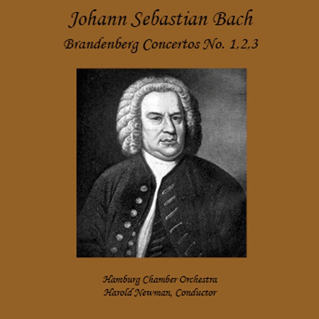 Johann Sebastian Bach: Brandeburg Concertos (No. 1, 2 & 3) by Hamburg Chamber Orchestra album cover