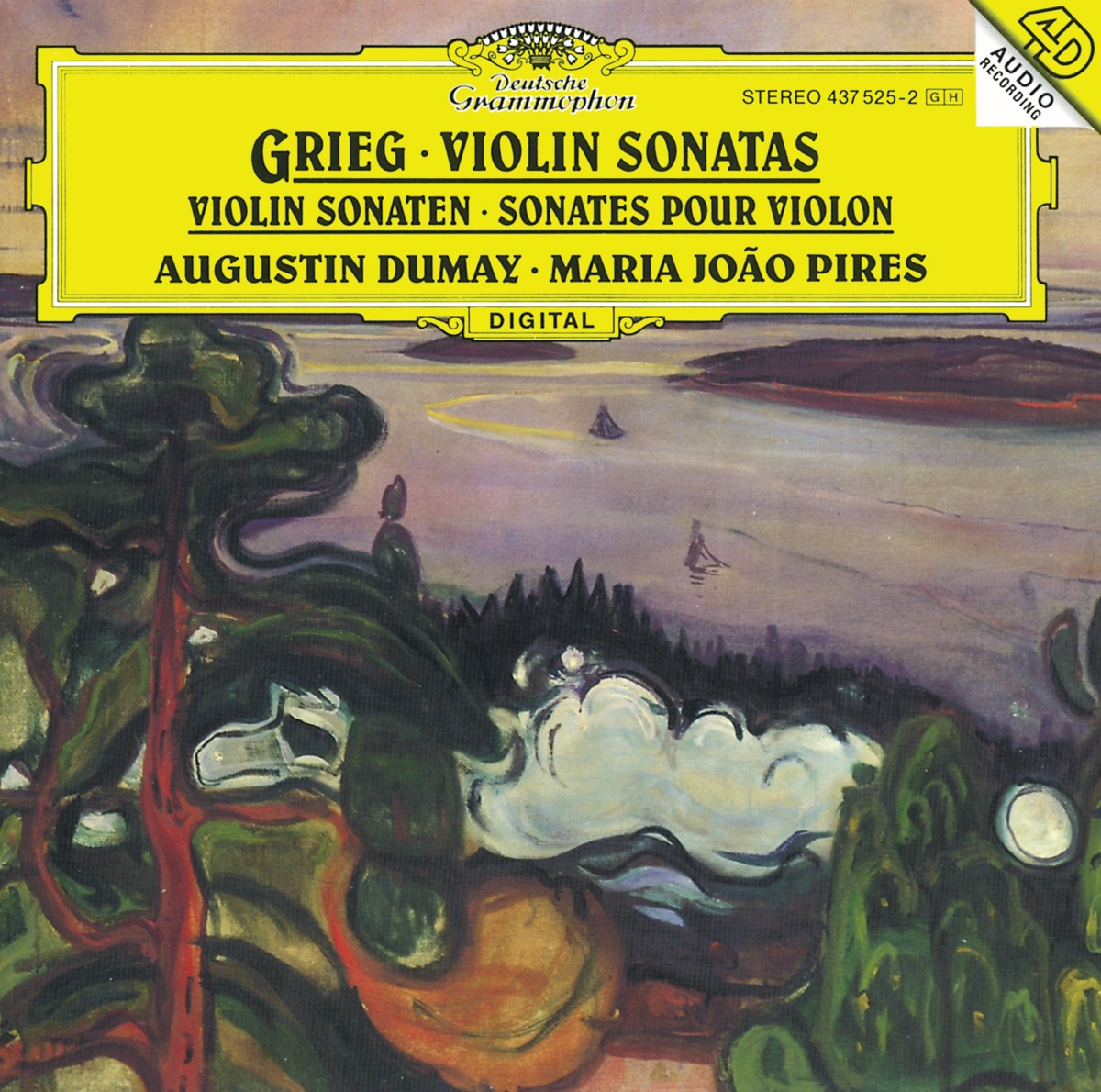 Grieg: Violin Sonatas, Op. 8, 13 & 45 by Augustin Dumay & Maria Joao Pires album cover