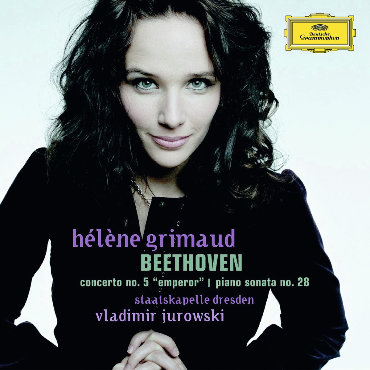 Beethoven: Concerto No. 5 & Piano Sonata No. 28 by Hélène Grimaud, Staatskapelle Dresden & Vladimir Jurowski album cover