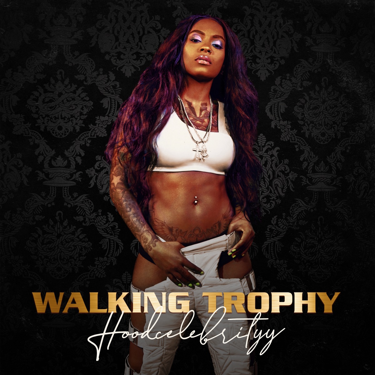 Walking Trophy - Single by Tina (Hoodcelebrityy) album cover