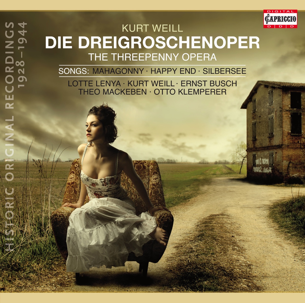 Weill: The Threepenny Opera - 6 Songs - Und was bekam des Soldaten Weib - Wie lange noch? (1928-1944) by Kurt Gerron, Harald Paulsen, Carola Neher, Arthur Schroder, Dreigroschen Band, Theo Mackeben, Ludwig Ruth, Dreigroschenoper Band, Lotte Lenya, Lewis Ruth Band, Erika Helmke, Otto Klemperer, Berlin Staatsoper Orchestra, members, Wind Orchestra, Pierre Chagnon Orchestra, Lys Gauty, Odette Florelle, Jean Lenoir Orchestra, Marianne Oswald, Gerda Madsen, Haller Revue Jazz Orchestra, Marek Weber Orchester, Marek Weber, Dobbri Saxophone Orchestra, Otto Pasetti, Alfred Schlee, Ultraphon Jazz Orchestra, Berlin Opera Chorus, Hans Sommer, Berlin City Opera Orchestra, Maurice Abravanel, Ernst Busch & Kurt Weill album cover