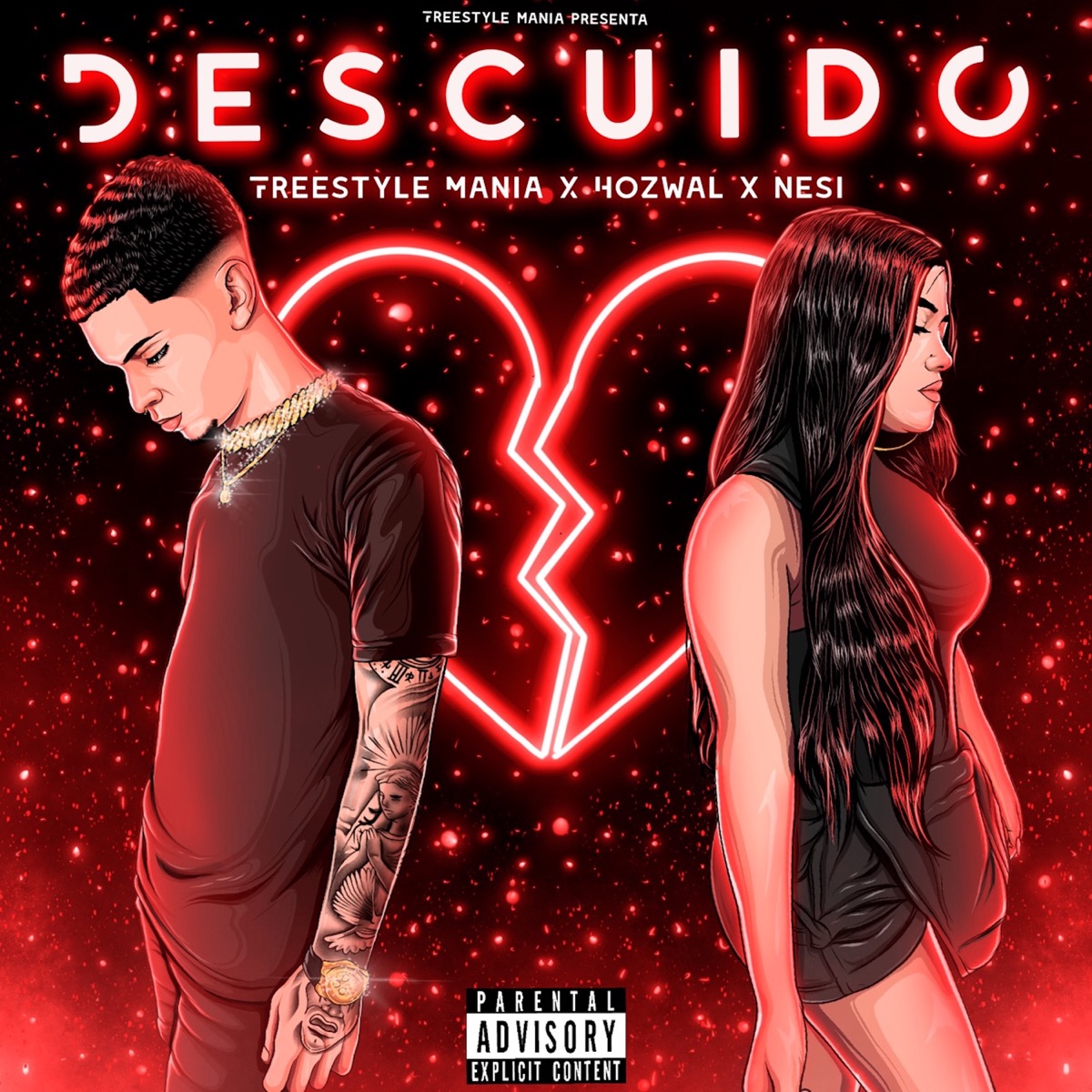 Descuido - Single by Freestyle Mania, Hozwal & Nesi album cover