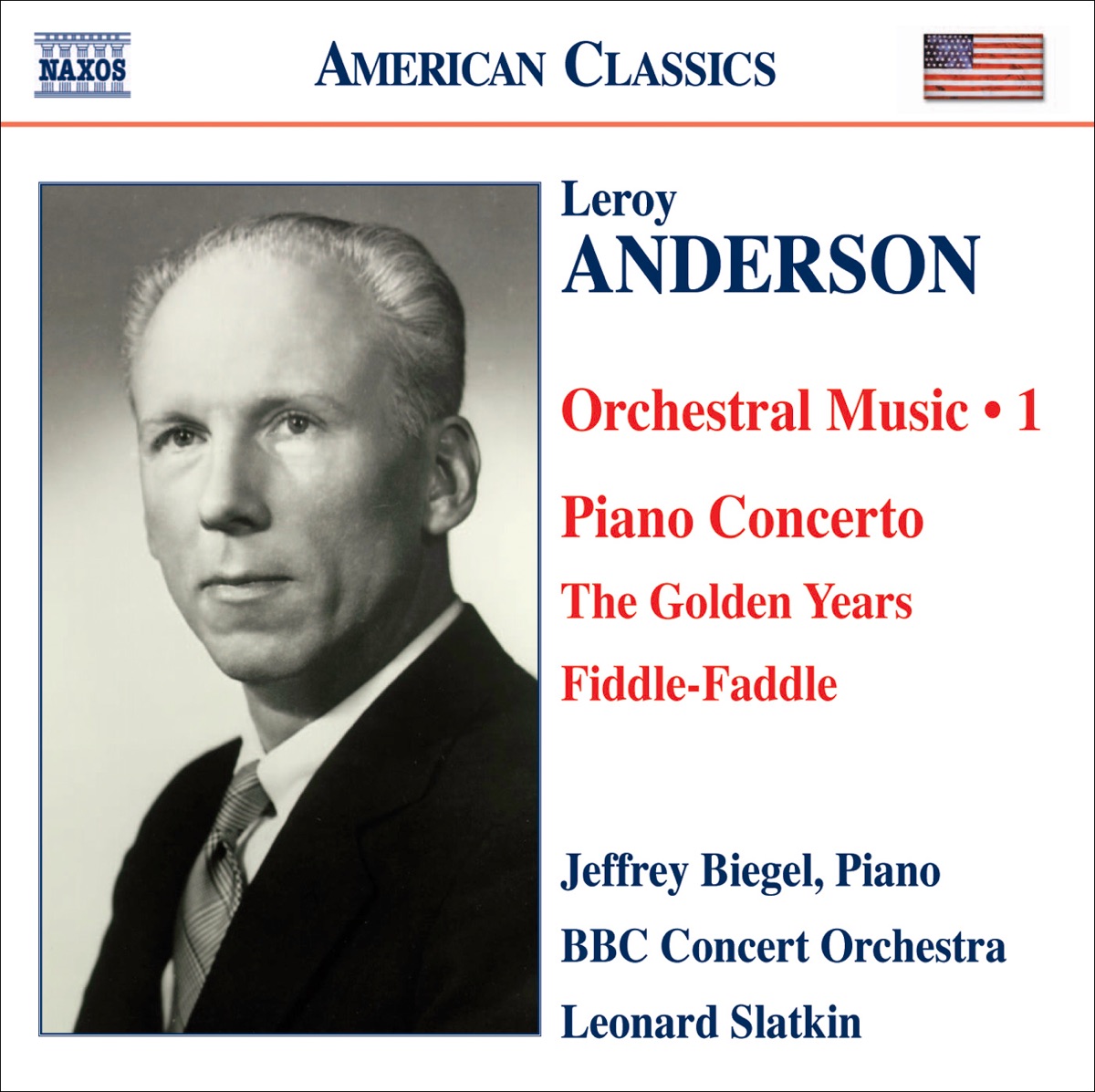 Anderson: Orchestral Music, Vol. 1 by Leonard Slatkin, BBC Concert Orchestra & Jeffrey Biegel album cover