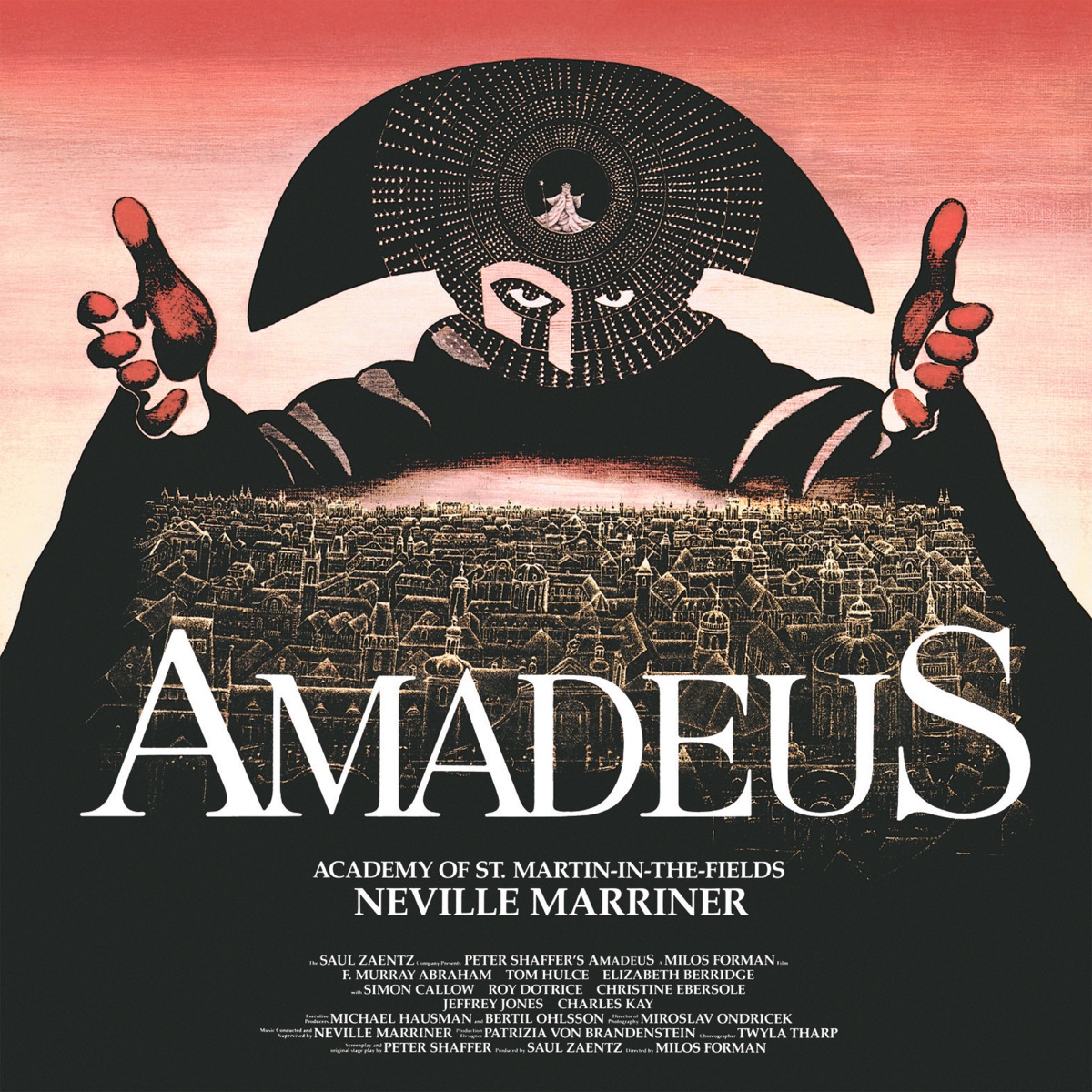 Amadeus (Original Motion Picture Soundtrack) by Sir Neville Marriner & Academy of St Martin in the Fields album cover