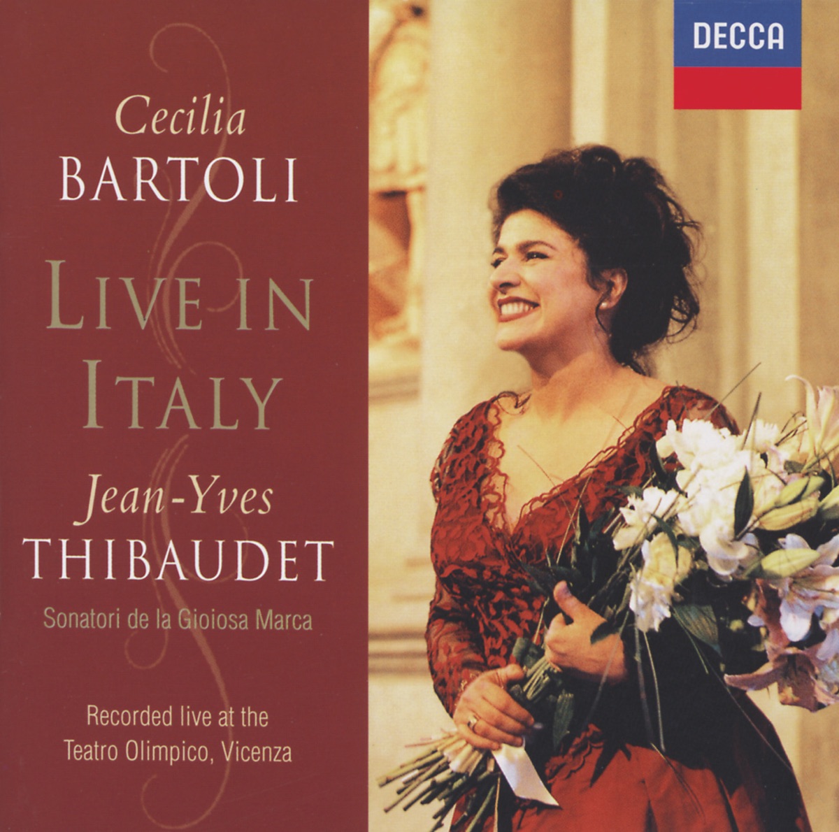 Cecilia Bartoli - Live in Italy by Cecilia Bartoli, Jean-Yves Thibaudet & Sonatori de la Gioiosa Marca album cover