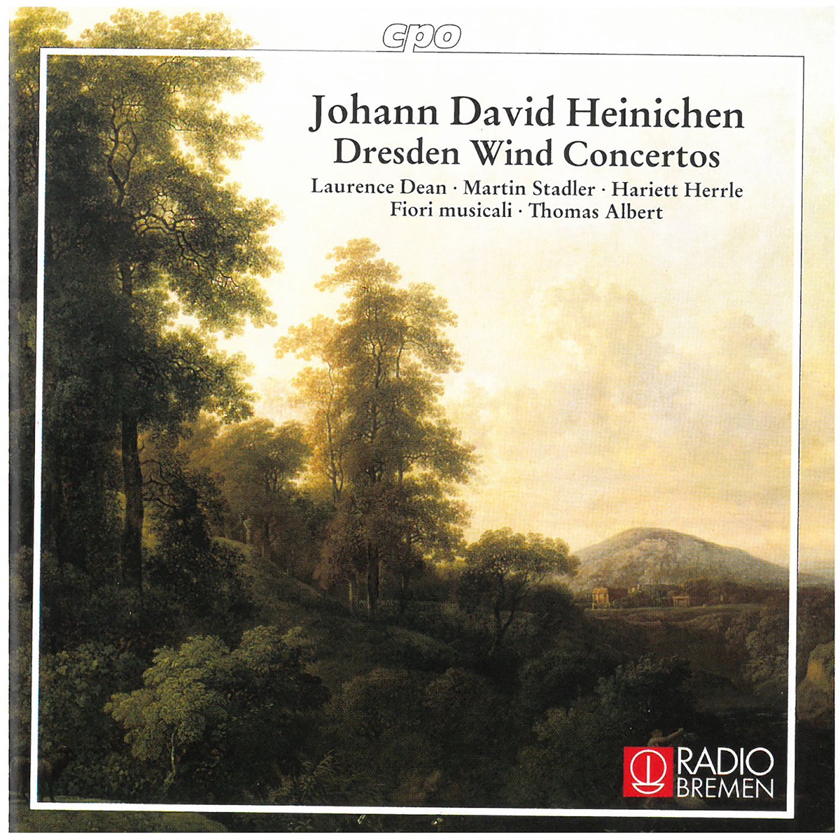 Heinichen: Dresden Wind Concertos by Thomas Albert & Fiori Musicali album cover