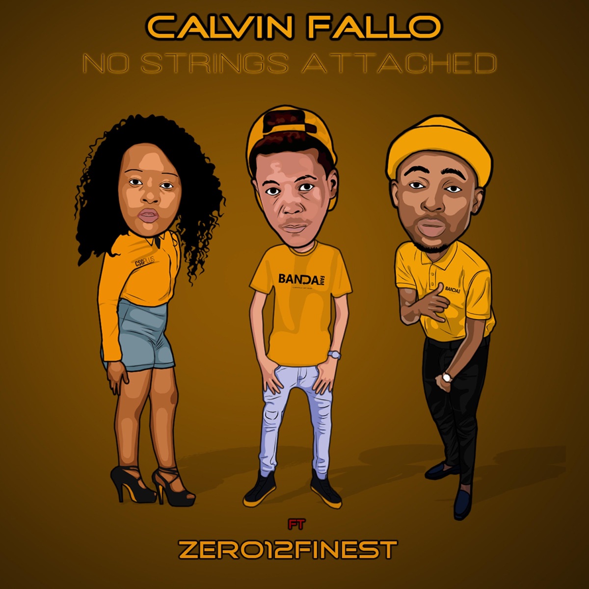 No Strings Attached (feat. Zero12Finest) - Single by Calvin Fallo album cover
