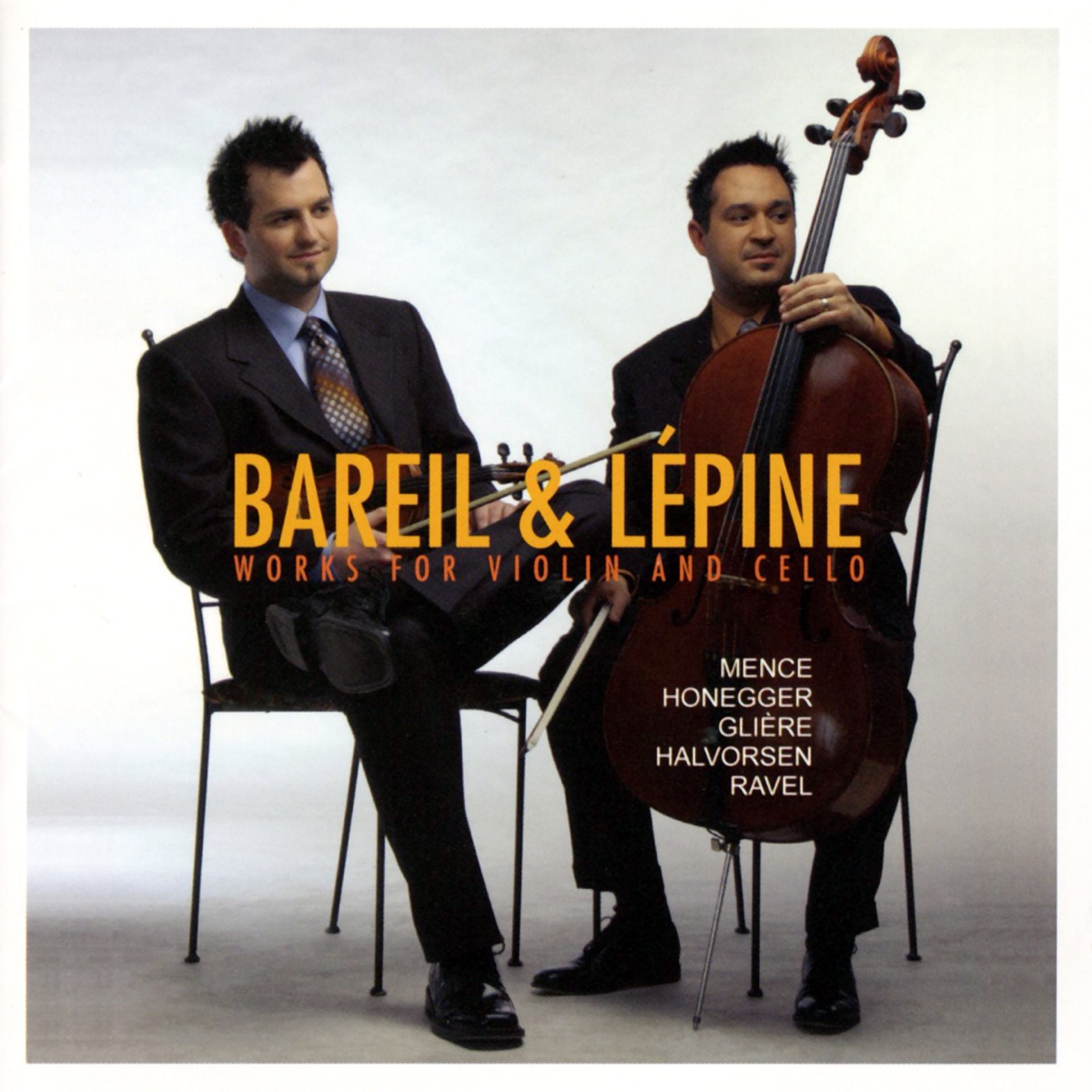 Works For Violin and Cello by Antoine Bareil & Sebastien Lepine album cover