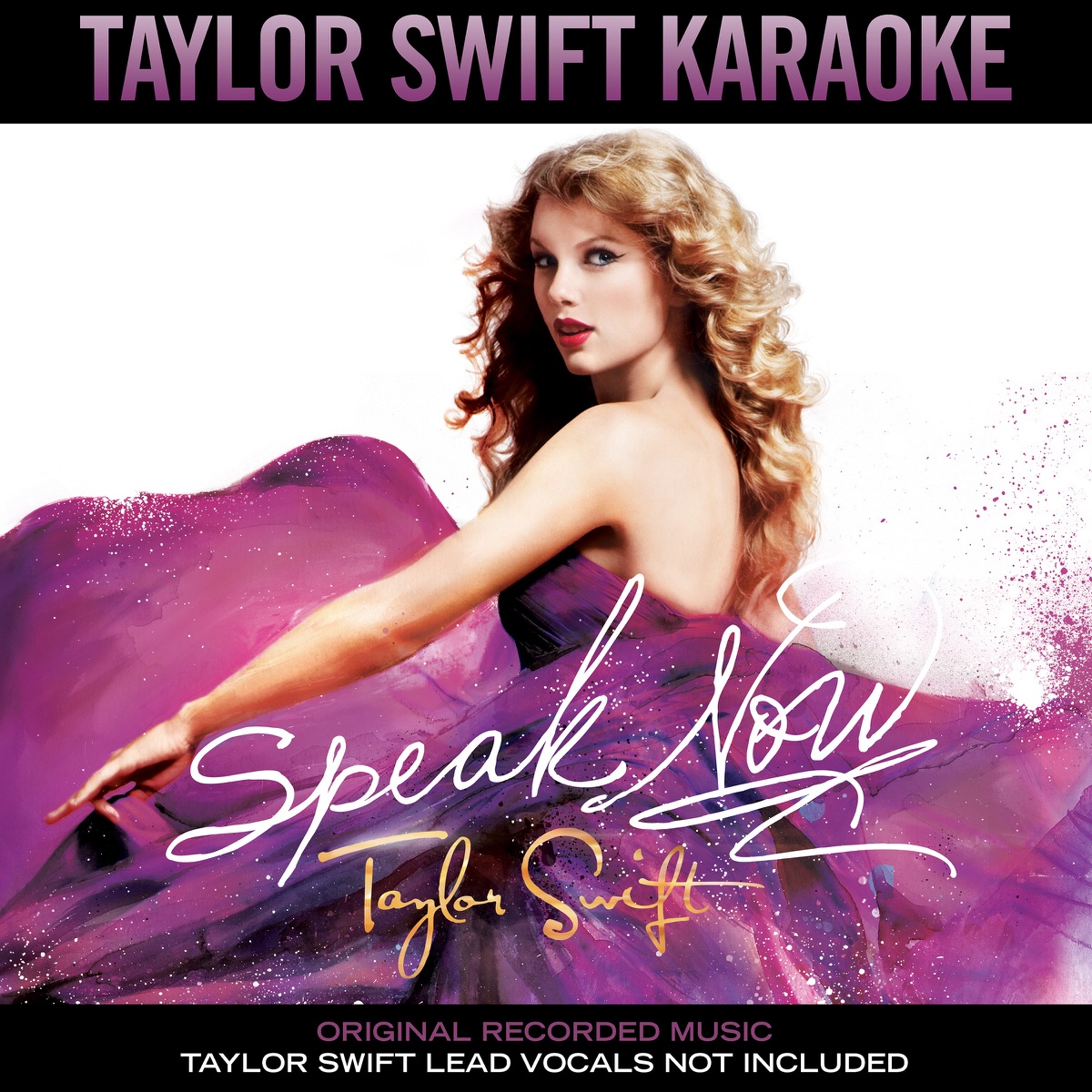 Taylor Swift Karaoke: Speak Now by Taylor Swift album cover artwork