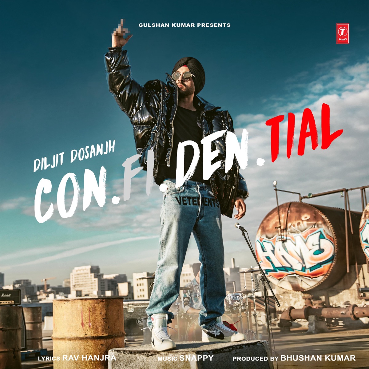 Con.Fi.Den.Tial by Diljit Dosanjh, Snappy & Rav Hanjra album cover
