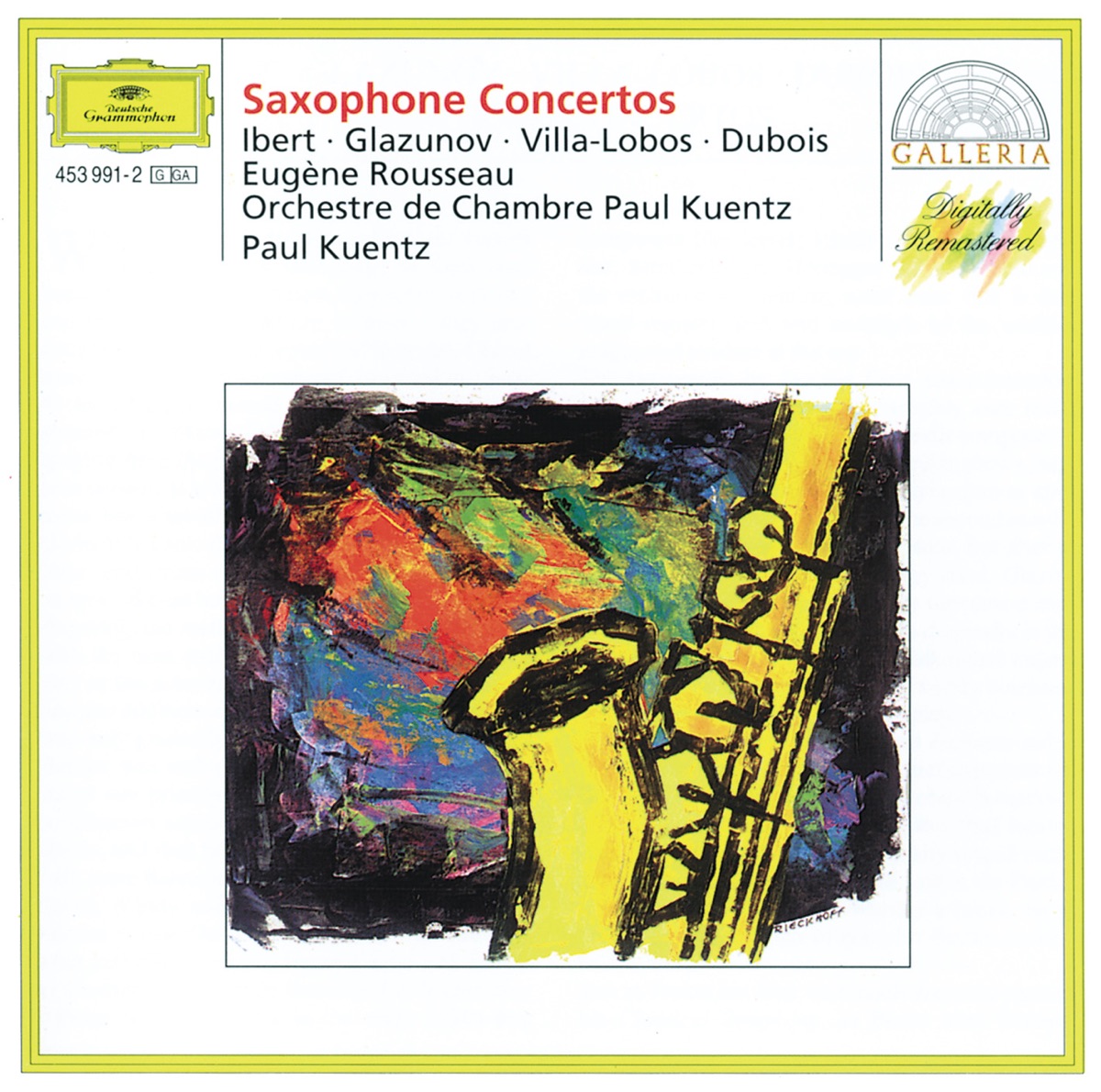 Ibert - Glazunov - Villa-Lobos - Dubois: Saxophone Concertos by Eugene Rousseau, Paul Kuentz Chamber Orchestra & Paul Kuentz album cover