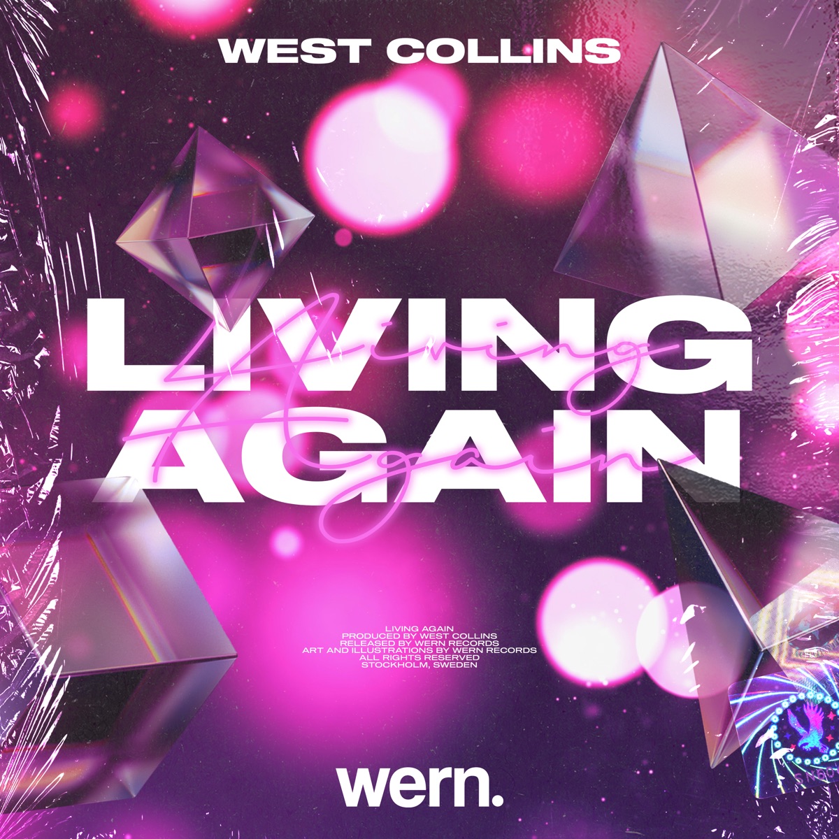 Living Again - Single by West Collins & Wern Records album cover