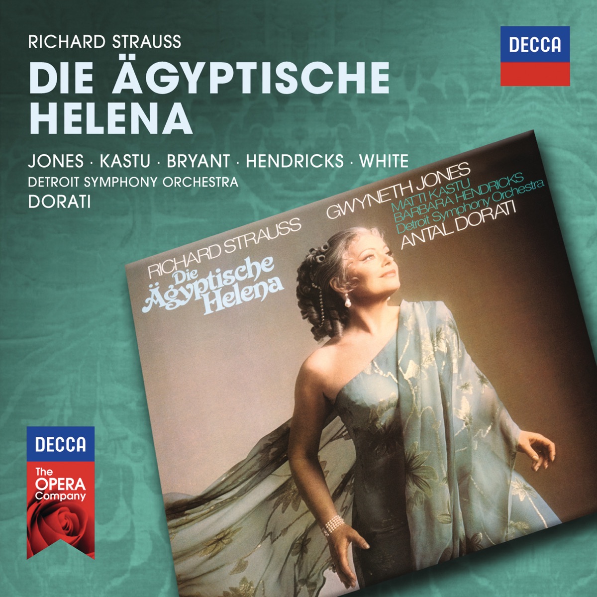 Strauss, R.: Die Ägyptische Helena by Antal Doráti, Dame Gwyneth Jones, Detroit Symphony Orchestra, Matti Kasty, Dinah Bryant, Barbara Hendricks, Sir Willard White, Birgit Finnilä & Kenneth Jewell Chorale album cover