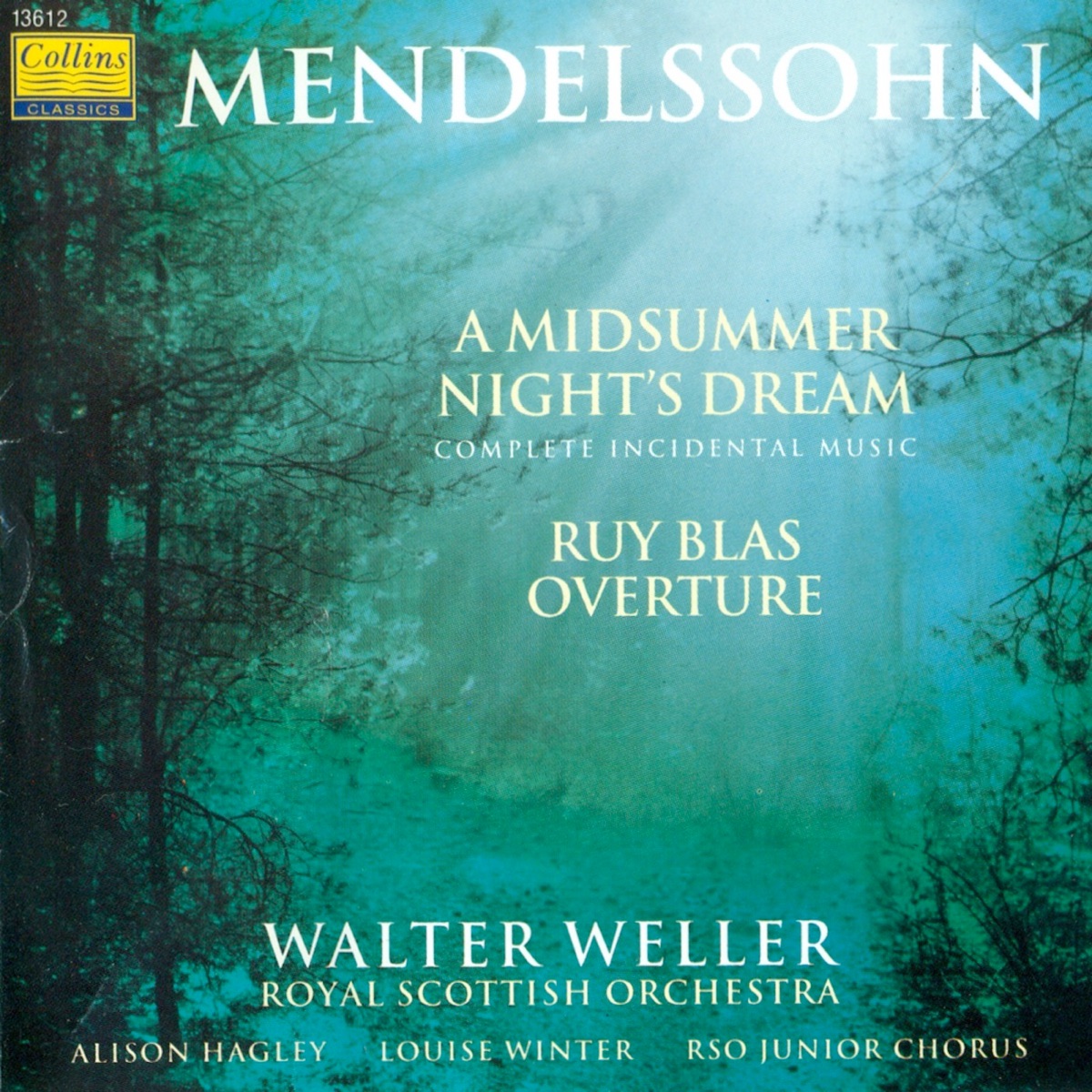 Mendlessohn: "A Midsummer Night's Dream" Complete Incidental Music by Walter Weller & Royal Scottish Orchestra album cover