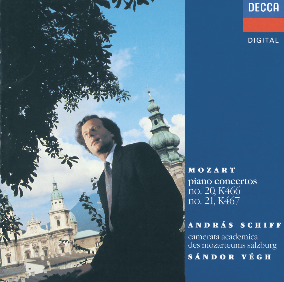 Mozart: Piano Concertos Nos.21 & 20 by András Schiff, Camerata Academica Salzburg & Sándor Végh album cover