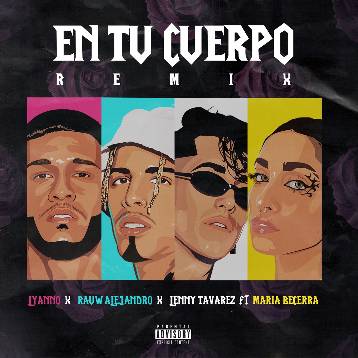 En Tu Cuerpo (Remix) [feat. Maria Becerra] - Single by Lyanno, Rauw Alejandro & Lenny Tavárez album cover