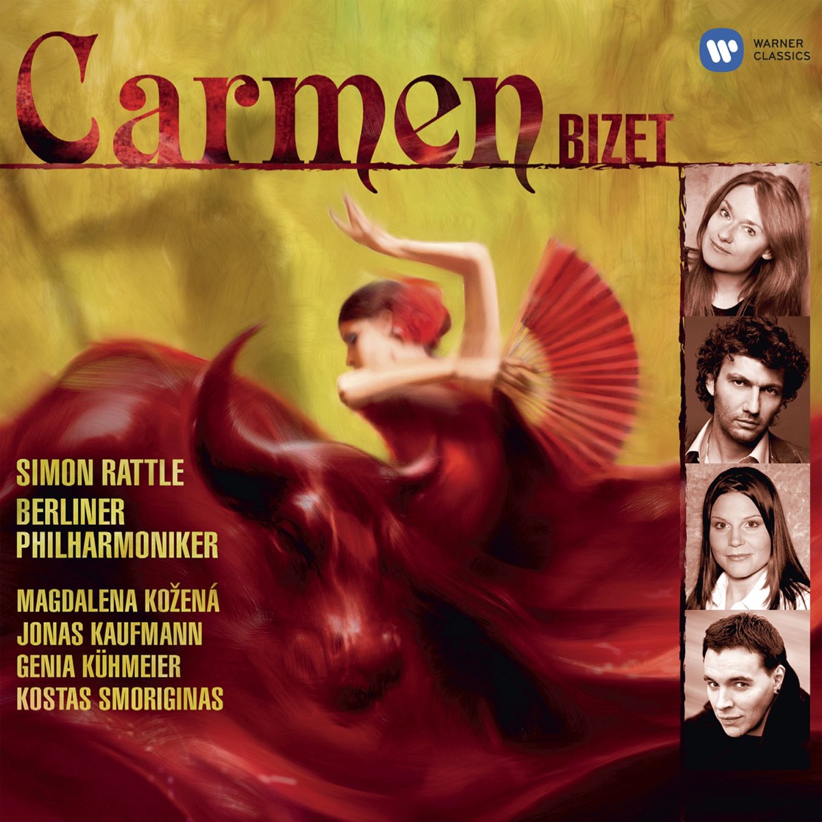 Bizet: Carmen by Berlin Philharmonic, Chor des Deutschen Staatsoper, Jonas Kaufmann, Magdalena Kožená & Sir Simon Rattle album cover