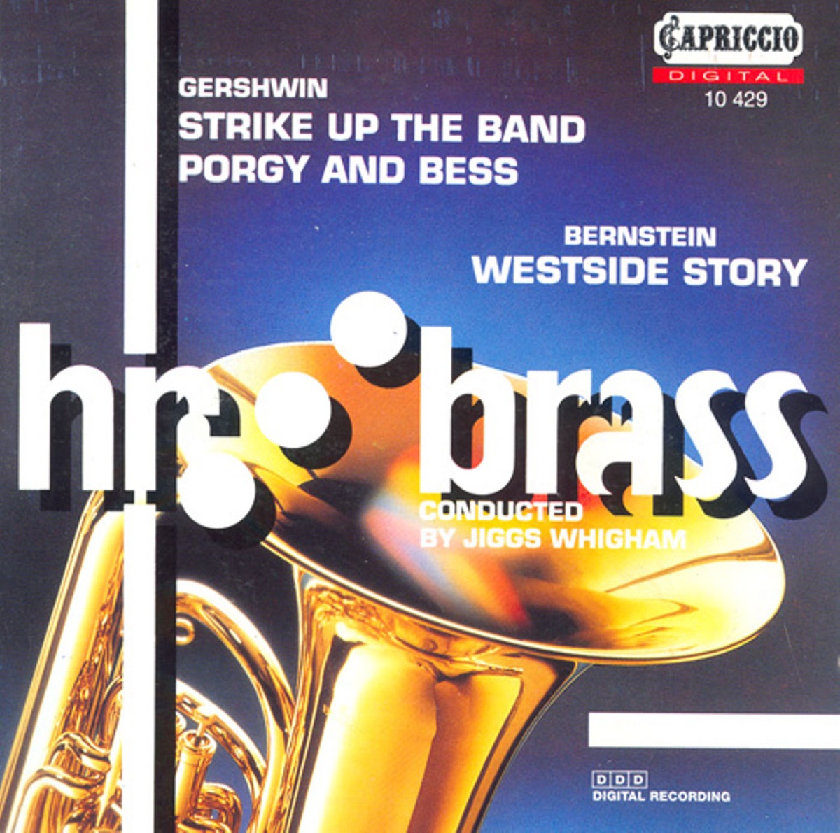 Musicals for Brass - Gershwin, G. - Bernstein, L. by Jiggs Whigham, Tony Fisher & hr brass album cover