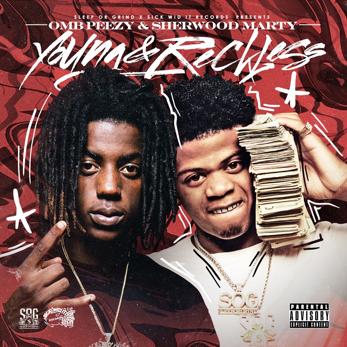 Young & Reckless by OMB Peezy & Sherwood Marty album cover