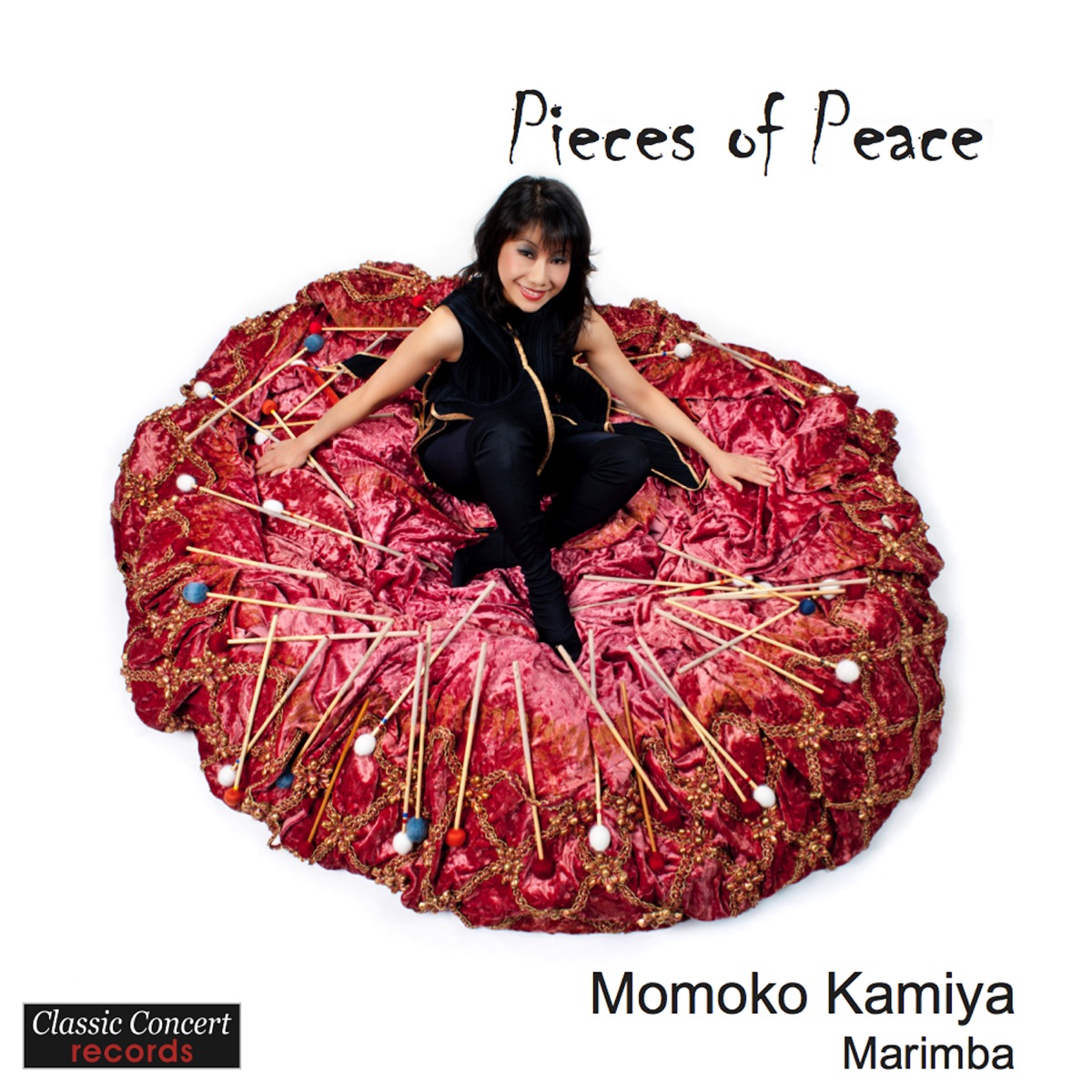 Pieces of Peace - Works for Marimba by Momoko Kamiya & Bogdan Bacanu album cover