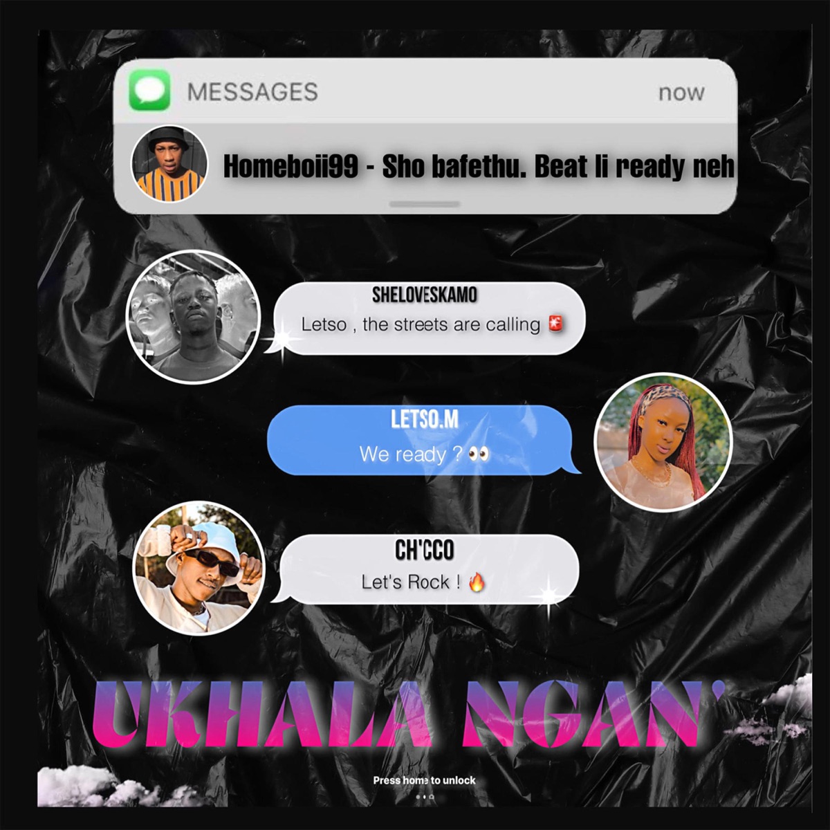 Ukhala Ngan' (feat. SHELOVESKAMO, Ch'cco & Homeboii99) - Single by Letso. M album cover
