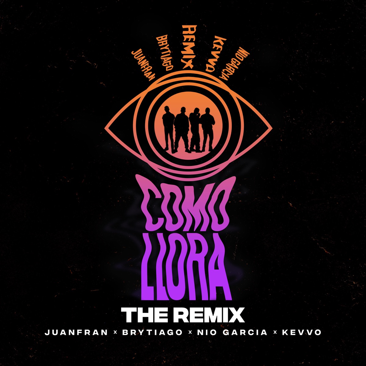Como Llora (The Remix) [feat. KEVVO] - Single by Juanfran, Nio García & Brytiago album cover