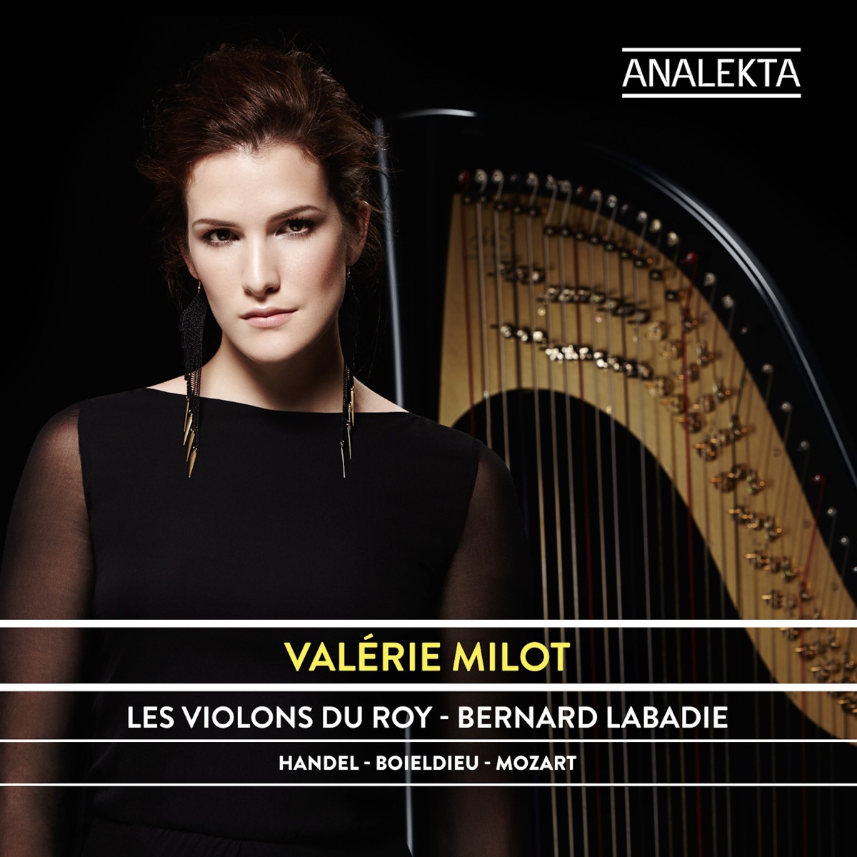 Mozart, Handel & Boieldieu: Harp Concertos by Valérie Milot, Les Violons du Roy & Bernard Labadie album cover