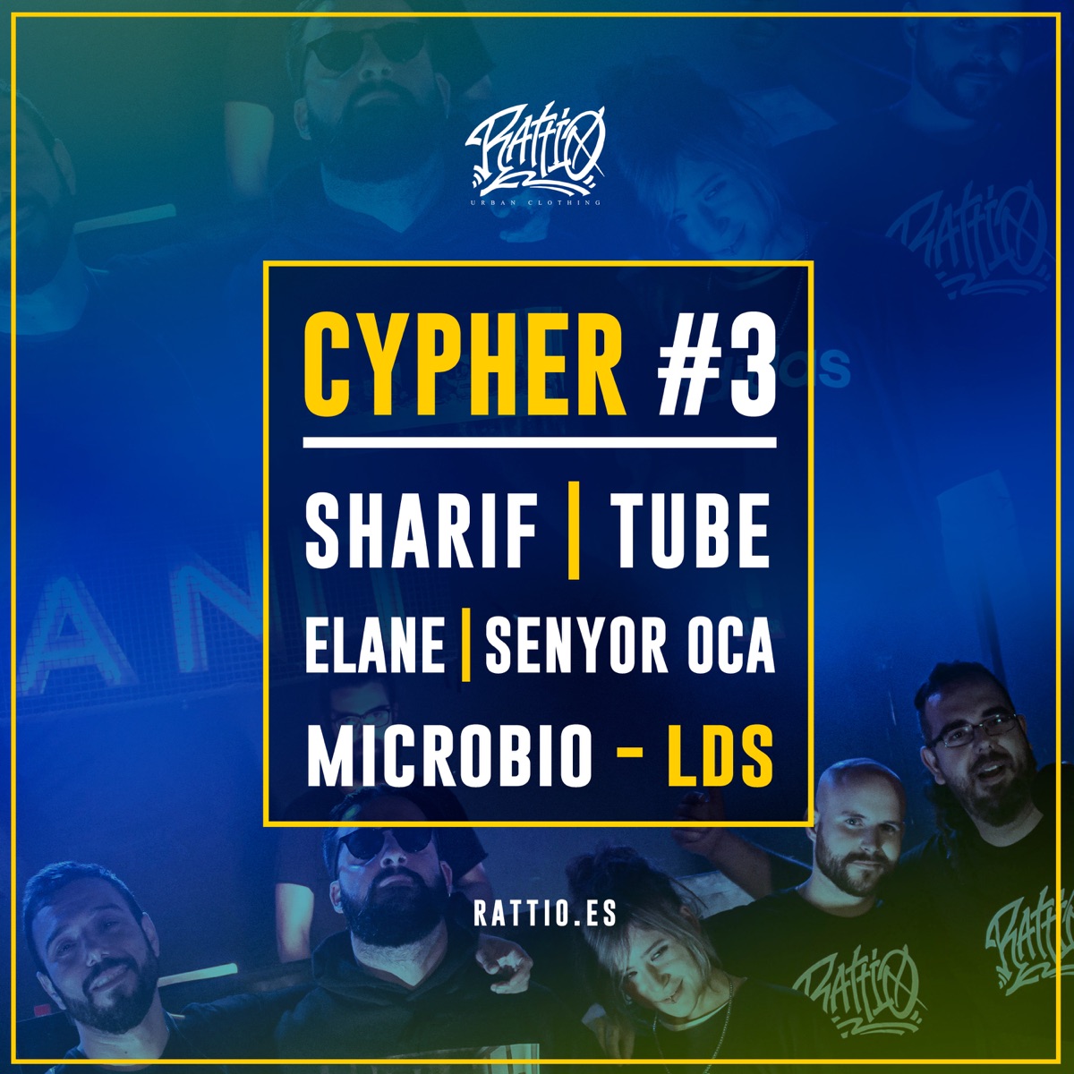 Rattio Cypher #3 (feat. Acid Lemon) - Single by Rattio Merch, Microbio & Sharif album cover