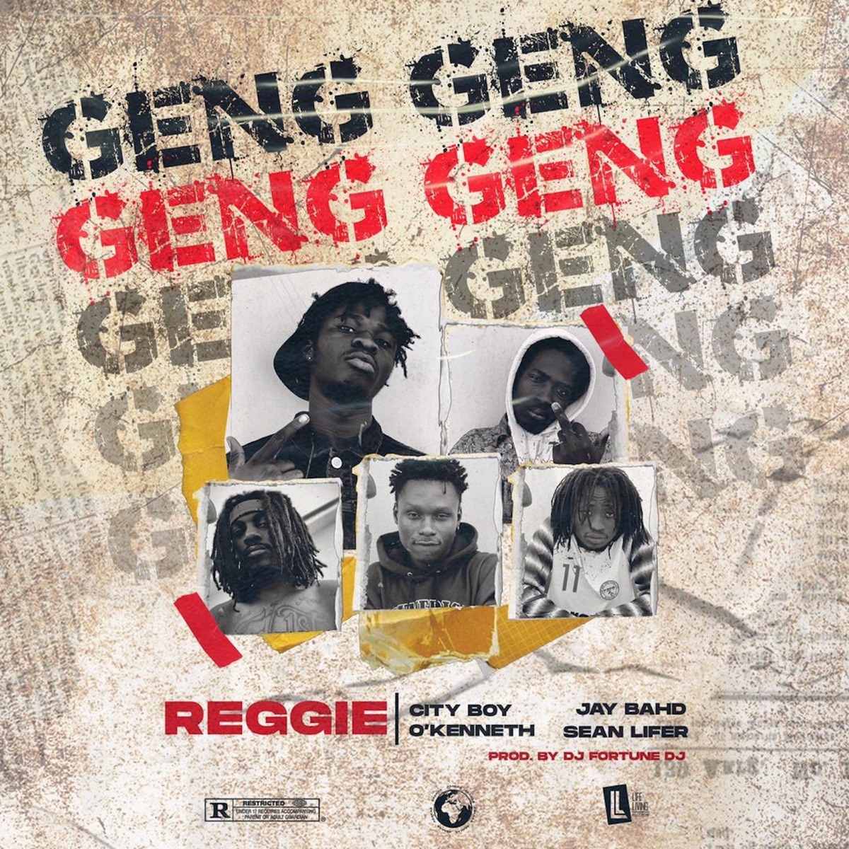GENG GENG (feat. City Boy, O'Kenneth, Jay Bahd & Sean Lifer) - Single by Reggie album cover
