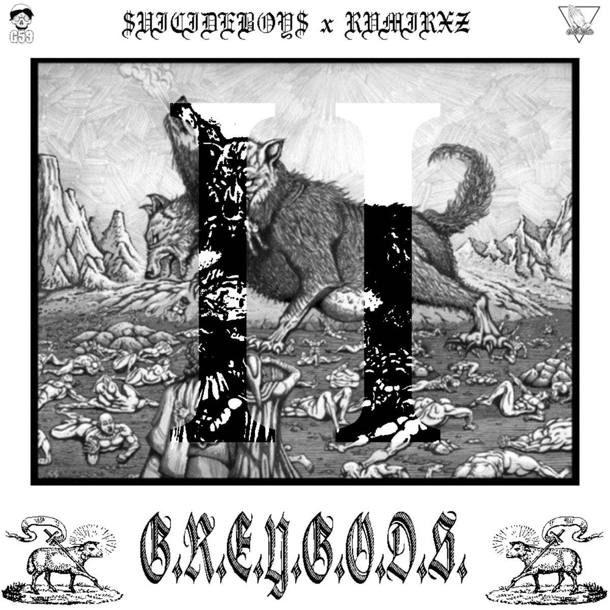 G.R.E.Y.G.O.D.S.I.I. - EP by $uicideboy$ & Ramirez album cover