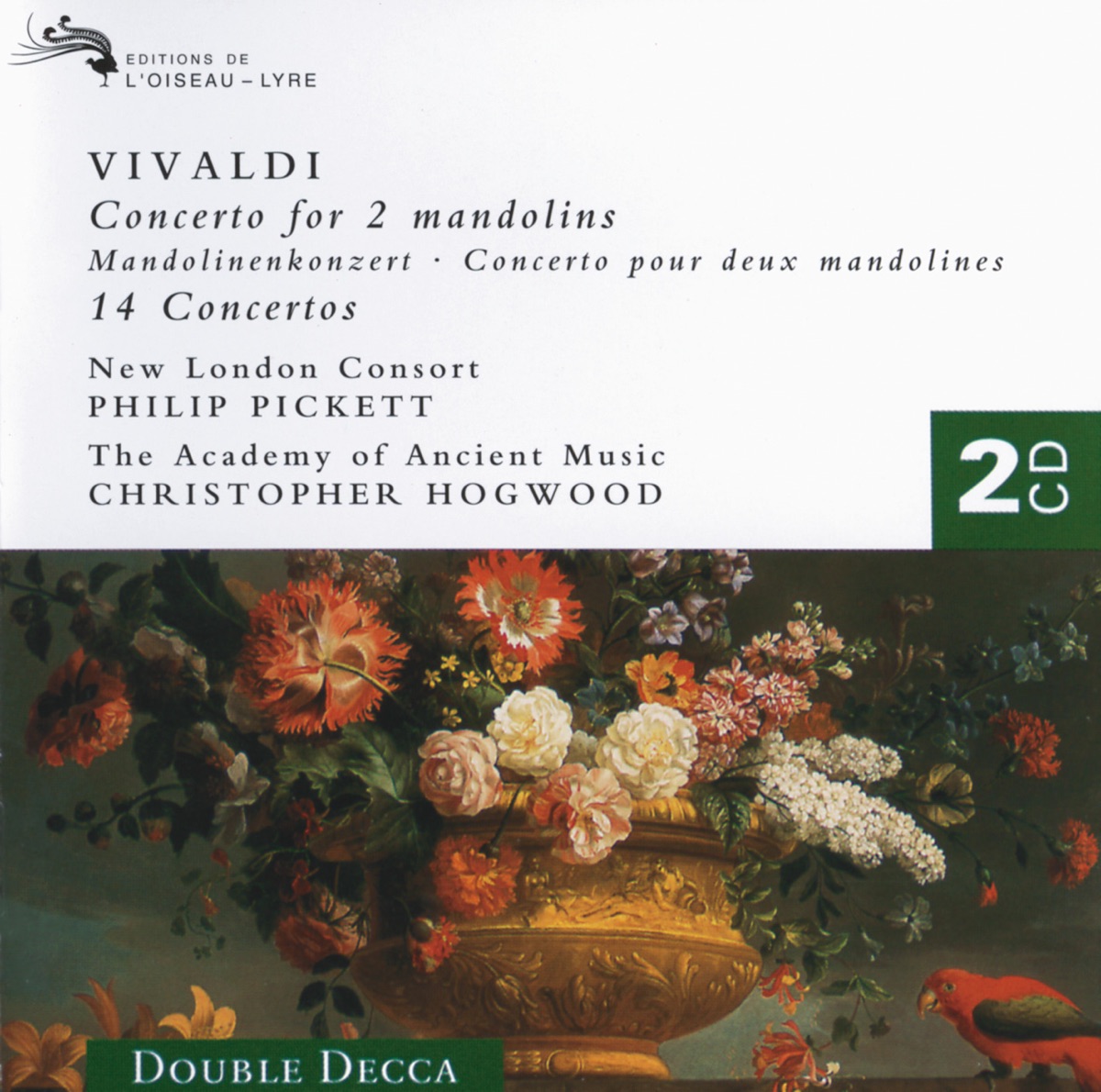 Vivaldi: 14 Concertos (For Mandolin, Flute, Trumpet, Violin, Etc.) by Academy of Ancient Music, Christopher Hogwood, Joshua Rifkin, New London Consort, Philip Pickett & The Bach Ensemble album cover