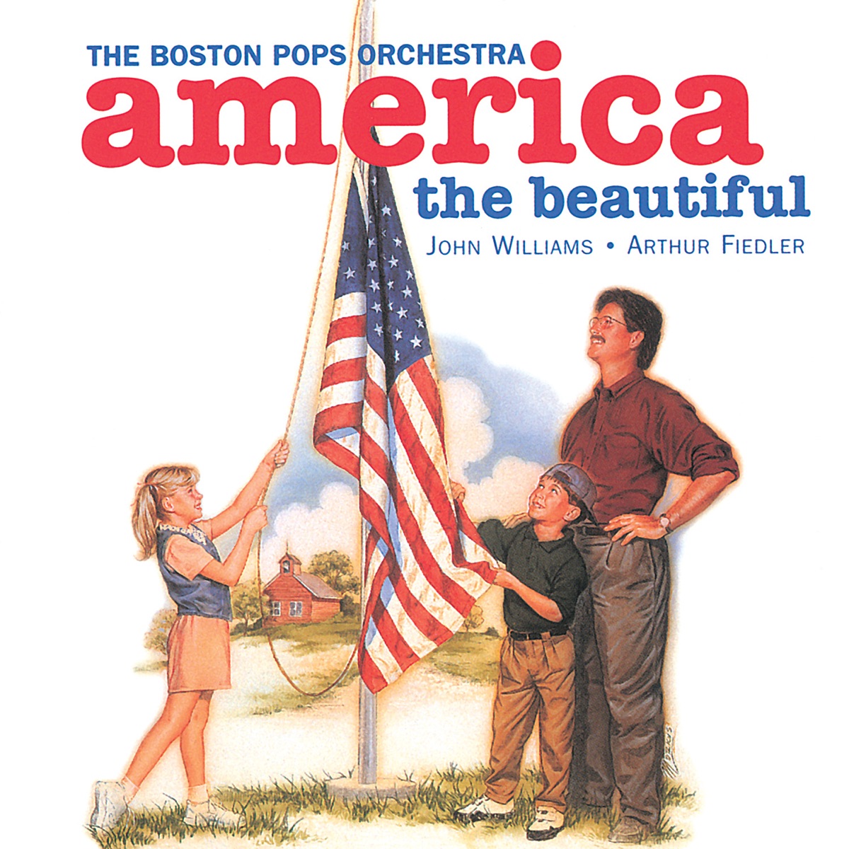 America the Beautiful by Boston Pops Orchestra, John Williams & Arthur Fiedler album cover