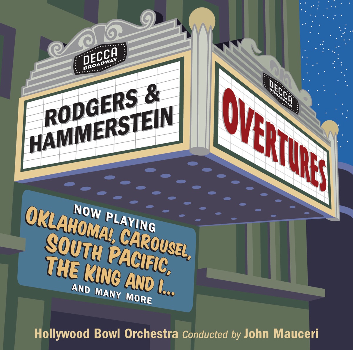 Rodgers & Hammerstein Overtures by Hollywood Bowl Orchestra & John Mauceri album cover