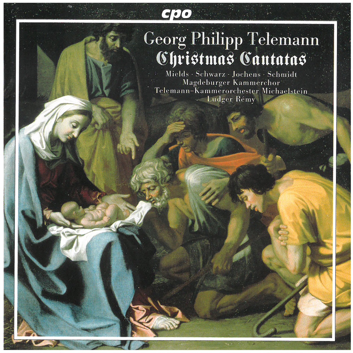 Telemann: Christmas Cantatas by Ludger Rémy, Michaelstein Telemann Chamber Orchestra & Magdeburg Chamber Choir album cover