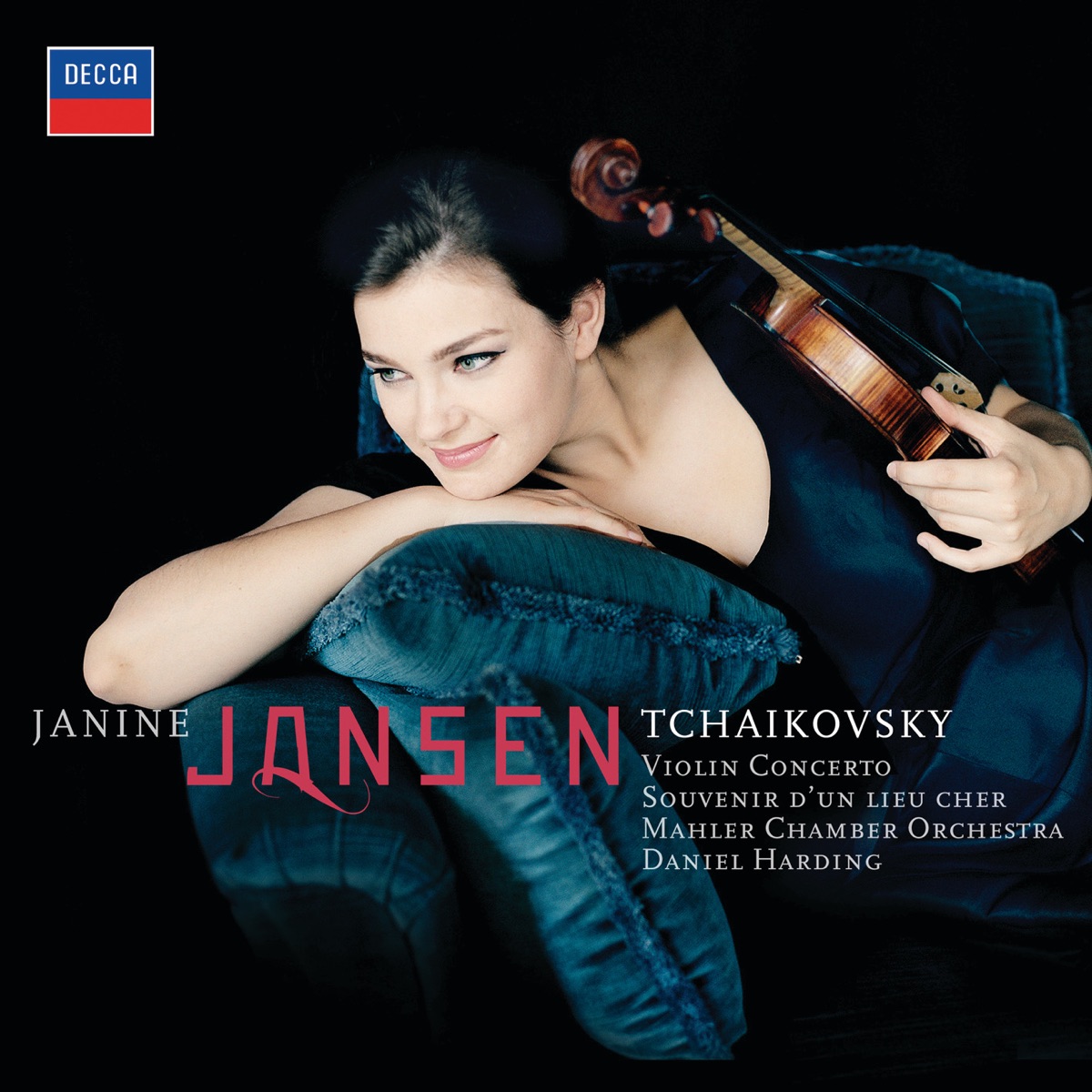 Tchaikovsky: Violin Concerto (Bonus Track Version) by Janine Jansen, Daniel Harding & Mahler Chamber Orchestra album cover
