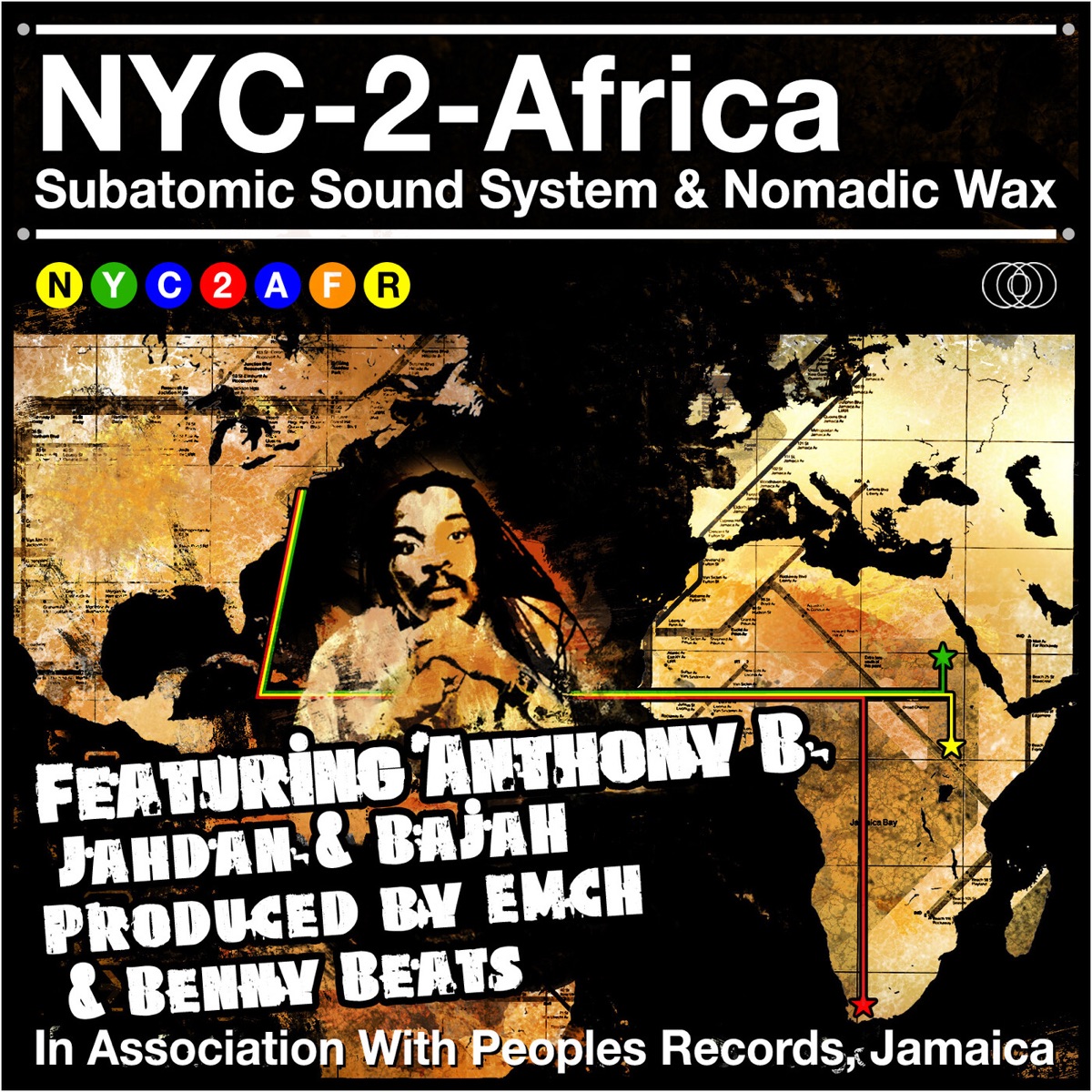 NYC-2-Africa - EP by Subatomic Sound System & Nomadic Wax album cover