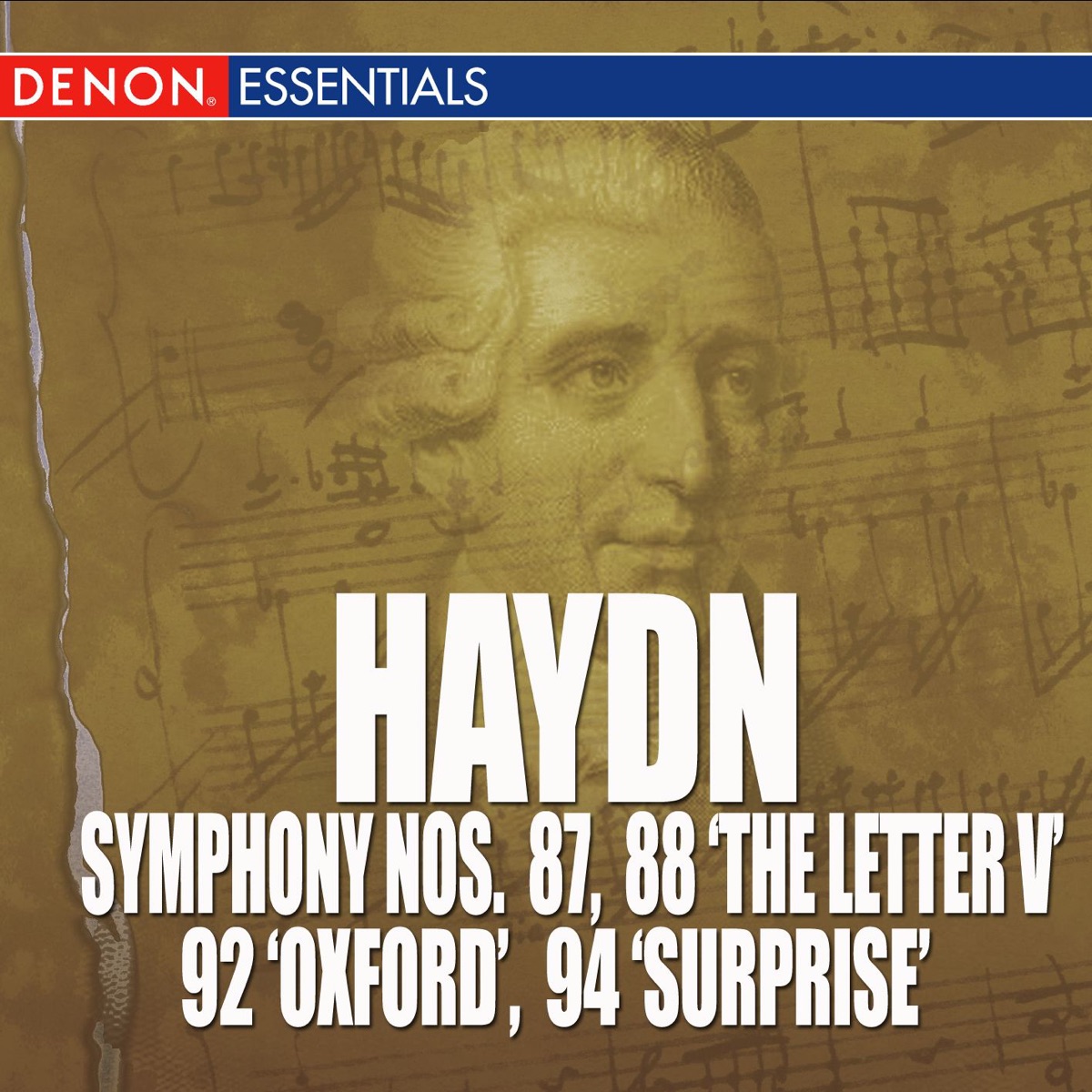 Haydn: Symphony Nos. 87, 88 "The Letter V", 92 "Oxford Symphony" & 94 "Surprise" by Bamberg Symphony Orchestra & Hans Swarowsky album cover