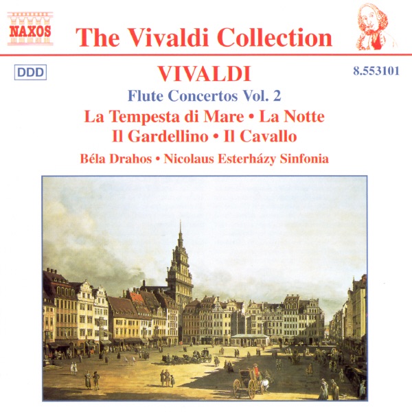 VIVALDI: Flute Concertos, Vol. 2 by Béla Drahos & Nicolaus Esterházy Sinfonia album cover