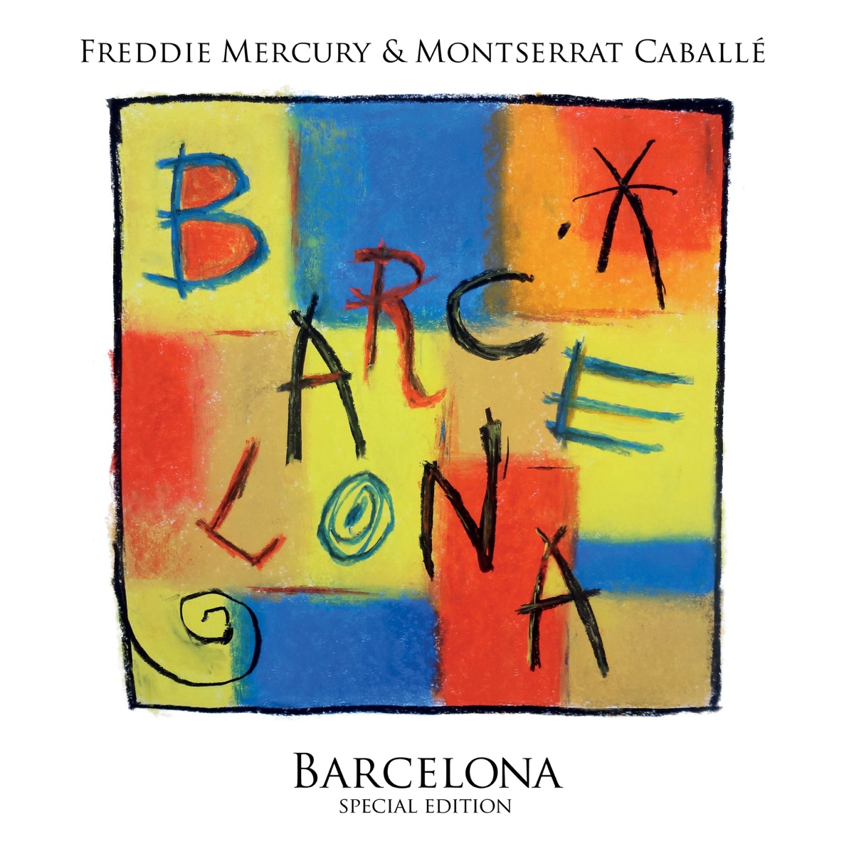 Barcelona by Freddie Mercury & Montserrat Caballé album cover