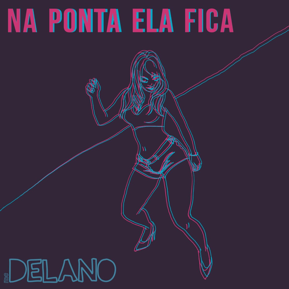 Na Ponta Ela Fica by Mc Delano album cover