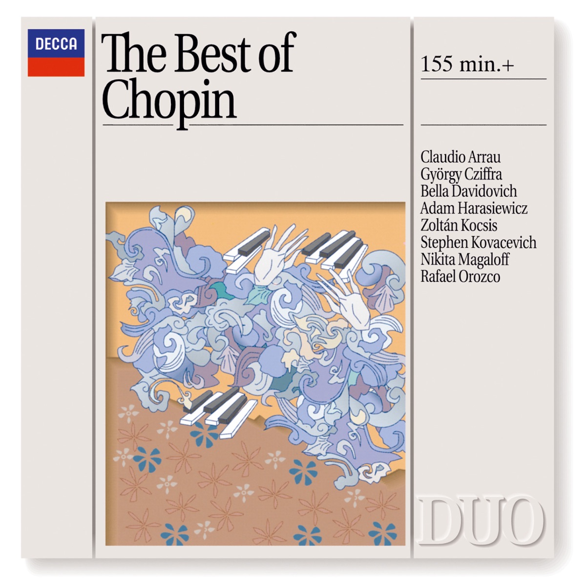 The Best of Chopin by Bella Davidovich, Claudio Arrau, Nikita Magaloff & Zoltán Kocsis album cover