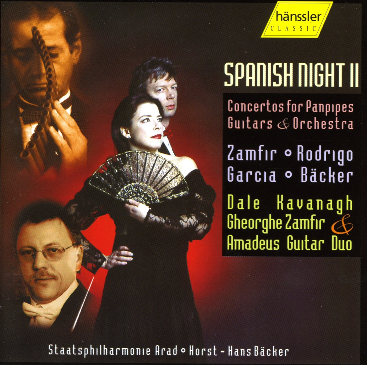 Rodrigo: Fantasia Para un Gentilhombre - Zamfir: Concierto de Barcelona by Horst-Hans Backer, Amadeus Guitar Duo, Arad State Philharmonic Orchestra, Gheorghe Zamfir & Dale Kavanagh album cover