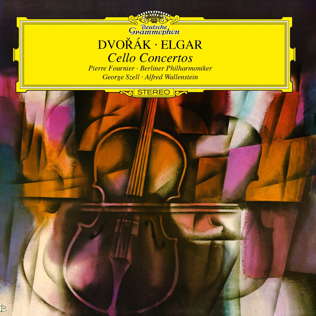 Dvorak / Elgar: Cello Concertos by Pierre Fournier, Berlin Philharmonic, George Szell & Alfred Wallenstein album cover
