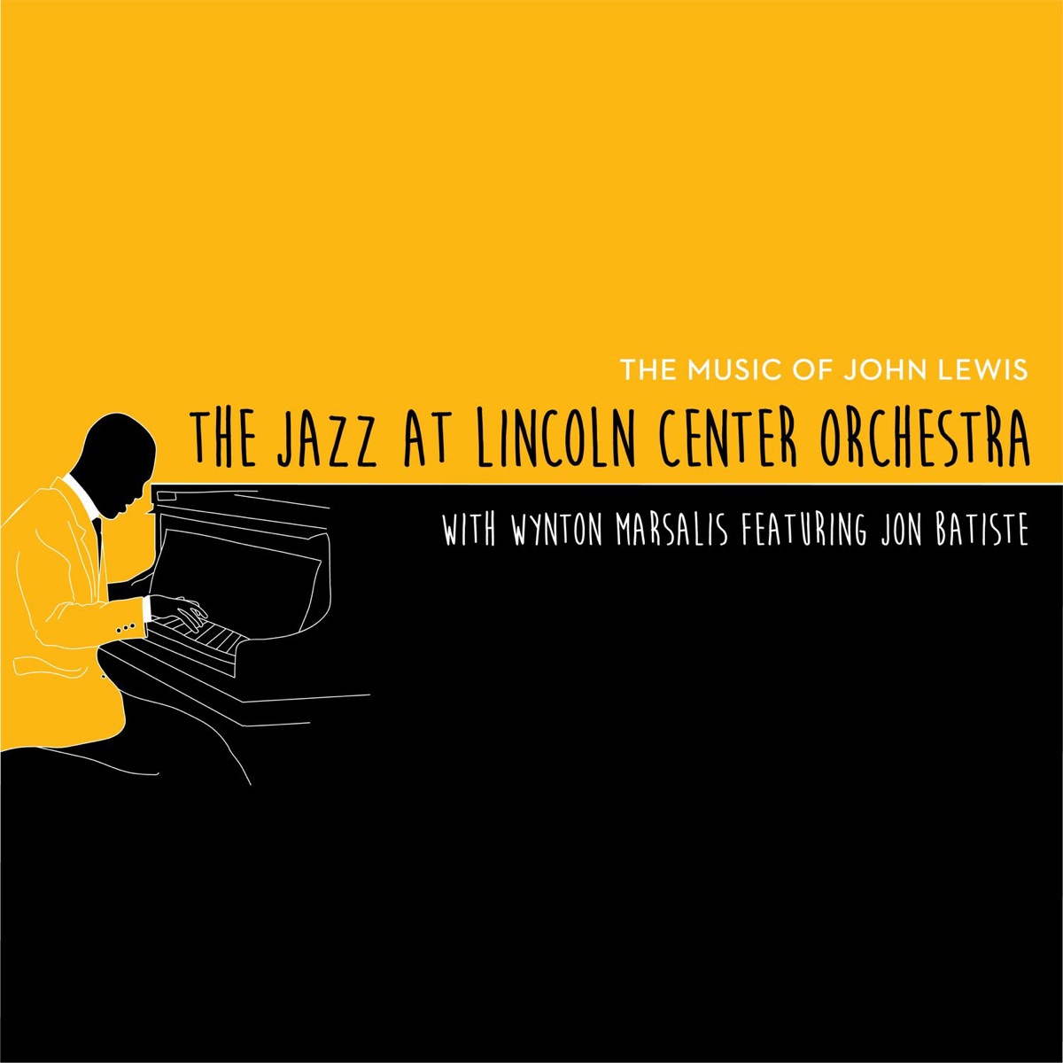 The Music of John Lewis (feat. Jon Batiste & Wynton Marsalis) by Jazz at Lincoln Center Orchestra album cover