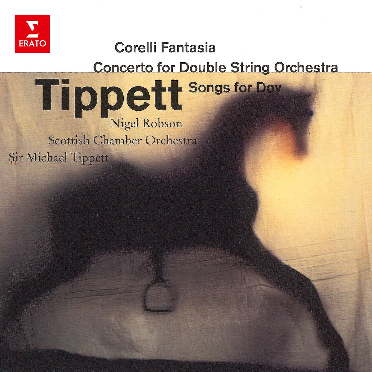 Tippett Conducts Tippett: Corelli Fantasia, Concerto for Double String Orchestra & Songs for Dov by Sir Michael Tippett, Scottish Chamber Orchestra & Nigel Robson album cover